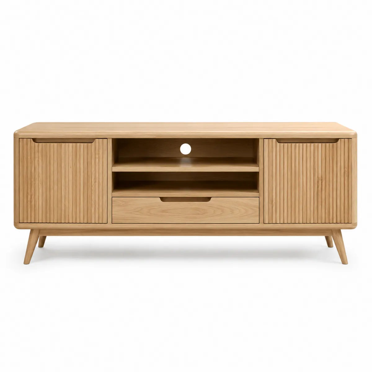 Szafka RTV dębowa 150x40x55 cm