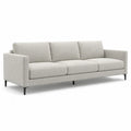 Sofa 3-osobowa z tkaniny poliestrowej z metalowymi nogami