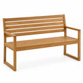 Ławka ogrodowa drewniana z drewna tekowego 150 cm