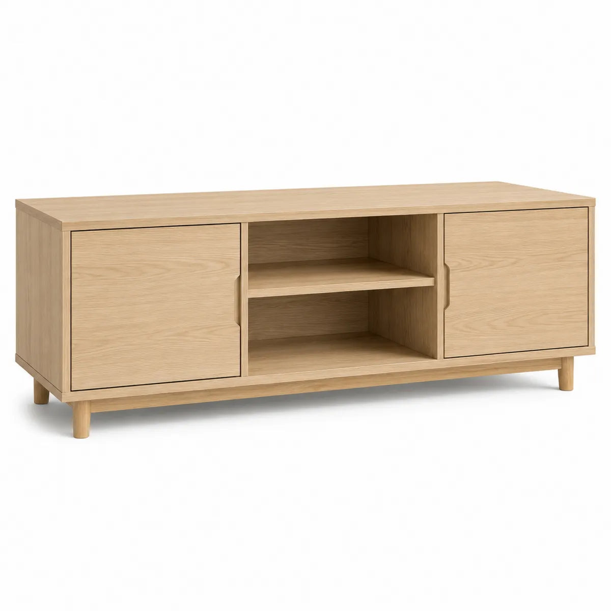 Szafka RTV z drewna dębowego 120 x 40 x 45 cm